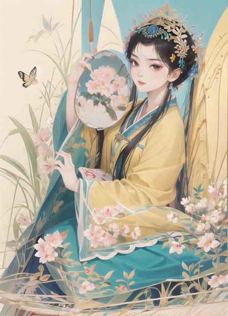 00010-1237935936-masterpiece, high quality,1girl,looking at viewer,east asian architecture,xqgirl,moon,butterfly,.png